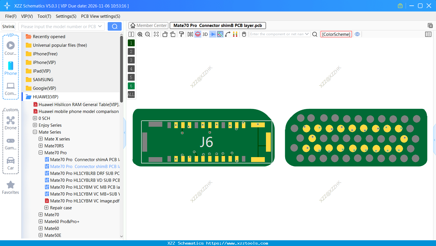 Mate70 Pro Connector ShimB PCB Layer